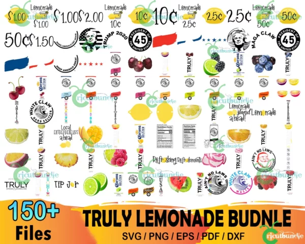 150+ Truly Lemonade Bundle Svg