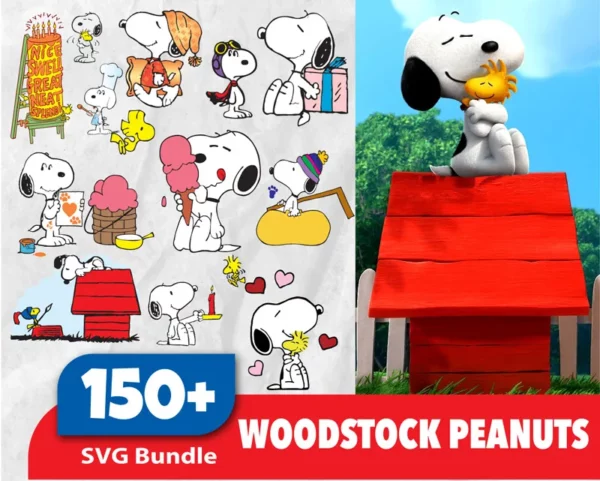 150+ Woodstock Peanuts svg Bundle