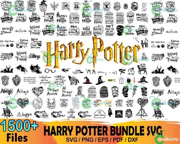 1500+ Harry Potter Bundle Svg
