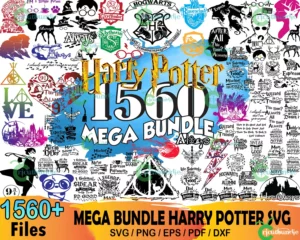 1560 Harry Potter Mega Bundle Svg