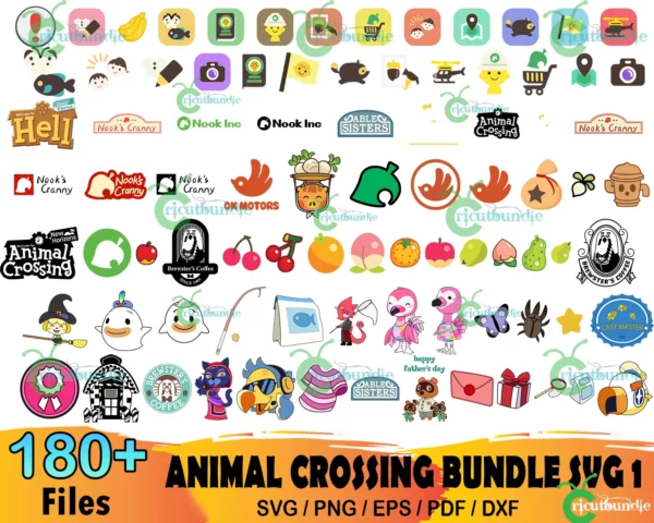 180+ Animal Crossing Bundle Svg