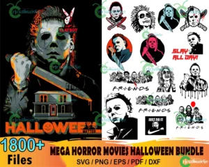 1800+ Horror Movies Halloween Svg Bundle