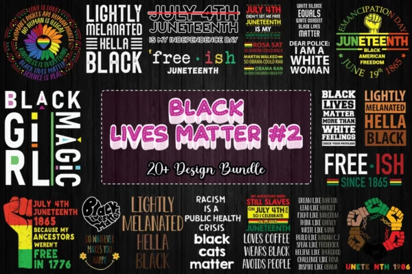 20 Designs Black Lives Matter Svg