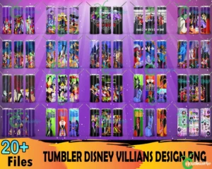 20+ Disney Villains 20oz Skinny Straight And Tapered Bundle Png