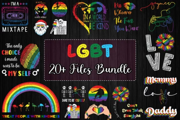 20 Files Bundle LGBT Svg