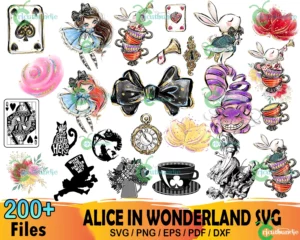 200+ Alice In Wonderland Svg Bundle