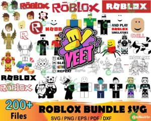 Roblox Mega Bundle Svg, Rolox Svg, Rolox Face Svg, Rolox Log