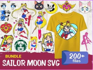 200+ Sailor Moon Anime Manga Svg Bundle