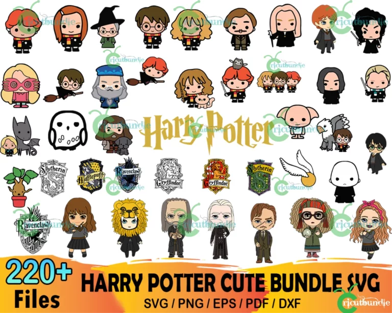 220+ Harry Potter Cute Bundle Svg