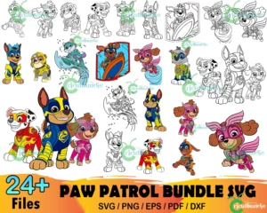 24+ Paw Patrol Bundle Svg