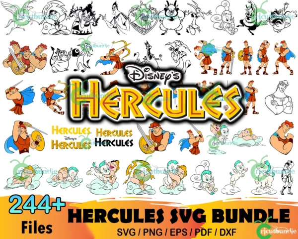 244+ Disney Hercules Bundle Svg