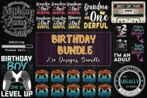 25 Designs Birthday Svg