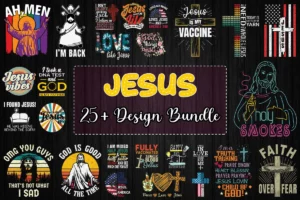 25 Designs Jesus Svg