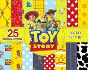 25 Toy Story Digital Paper Svg