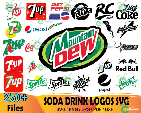 250+ Soda Drink Logo Svg