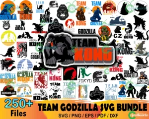 250+ Team Godzilla Bundle Svg