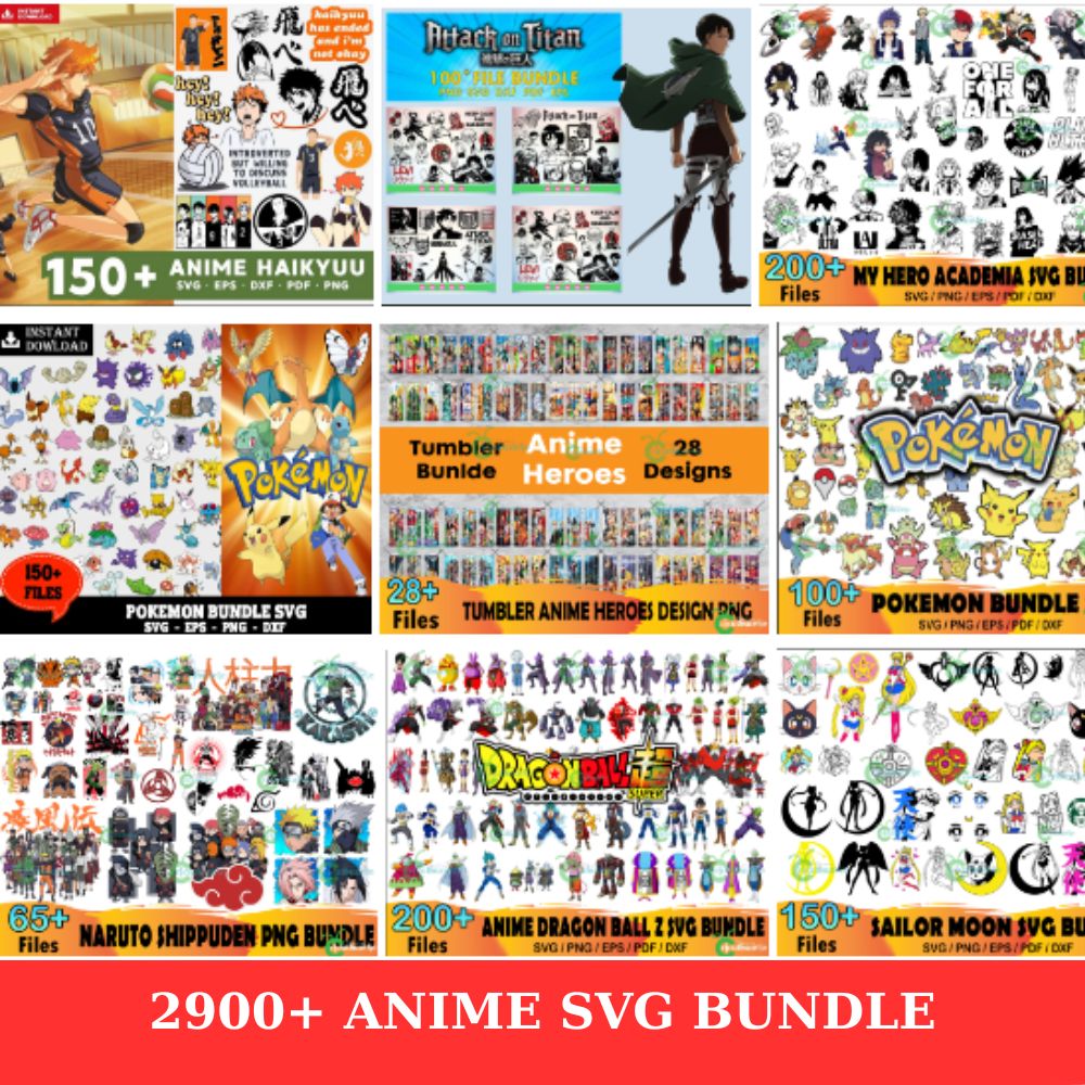 2900 Anime bundle svg
