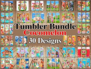 30 Design Cocomelon Tumbler Bundle