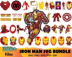 300+ Iron Man Svg Bundle
