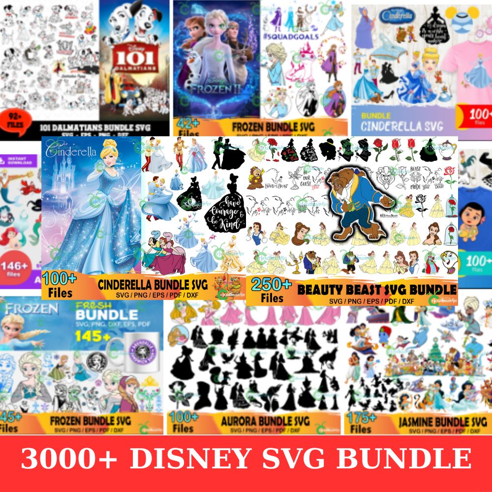 3000 Disney svg bundle