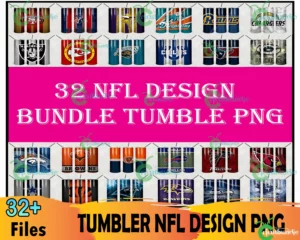 32 Nfl Teams Tumbler Bundle Png
