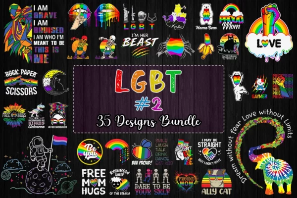 35 Designs LGBT Svg