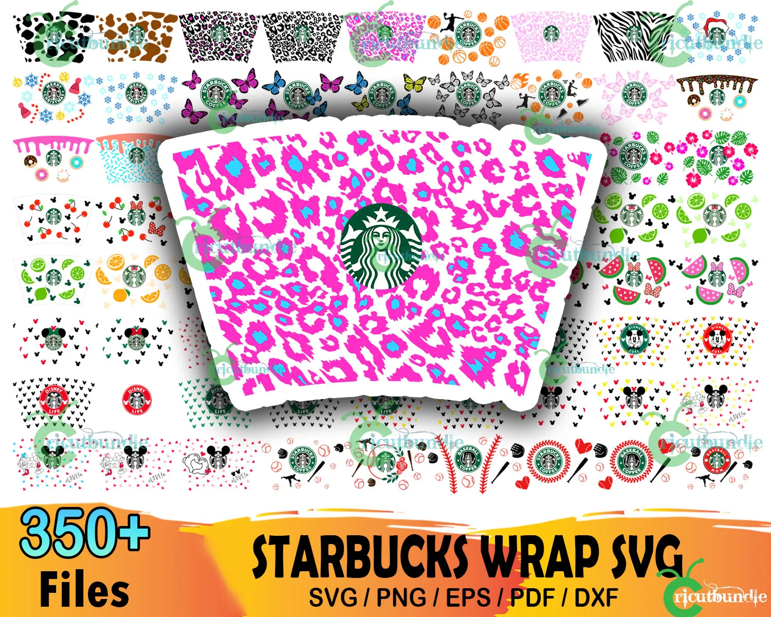Supreme Starbuck Wrap Svg, Supreme LV Svg, Starbuck Wrap Svg