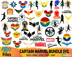 49+ Captain Marvel Svg Bundle