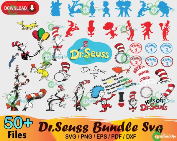 50+ Dr Seuss Bundle Svg