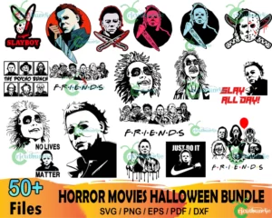 50+ Horror Movies Svg Bundle
