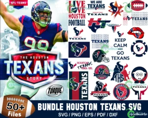 50+ Houston Texans Football Svg Bundle
