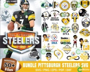 50+ Pittsburgh Steelers Football Svg Bundle