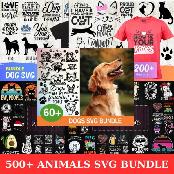 500 Files Animals SVG Bundle