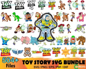 504+ Toy Story Bundle Svg