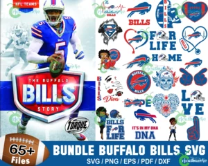 65+ Buffalo Bills Football Svg Bundle