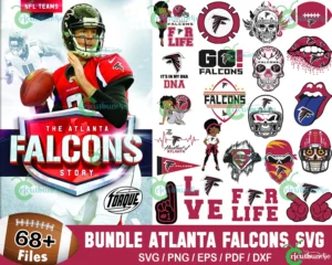 68+ Atlanta Falcons Football Svg Bundle