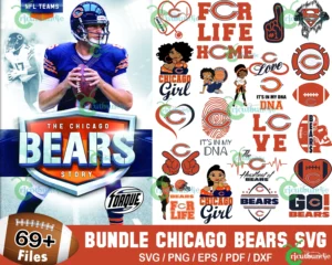 69+ Chicago Bears Football Svg Bundle