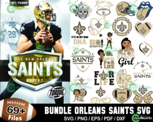 69+ New Orleans Saints Football Svg Bundle