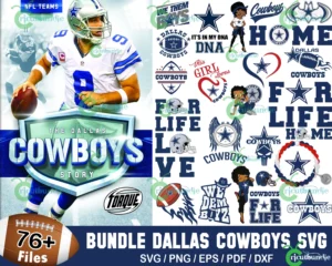 76+ Dallas Cowboys Football Svg Bundle
