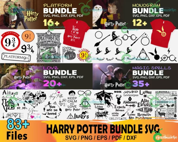 83+ Harry Potter Platform Bundle Svg
