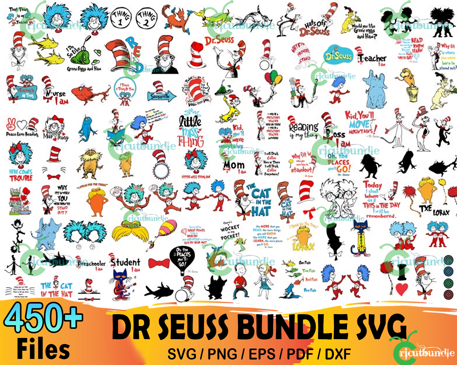 1100 Dr Seuss SVG Bundle