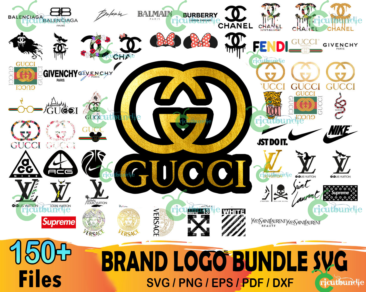 1500 Famous Brand SVG Bundle