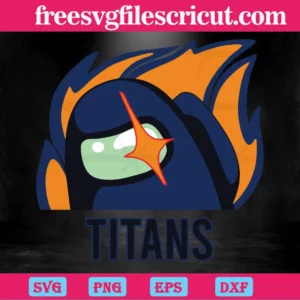 Among Us Tennessee Titans, Graphic Design Invert