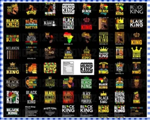 Black King Strong PNG bundle