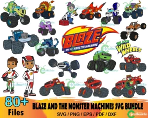 Blaze And The Monster Machines Svg Bundle