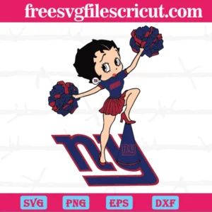 Cheer Betty Boop New York Giants, Design Files