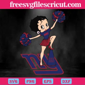Cheer Betty Boop New York Giants, Design Files Invert