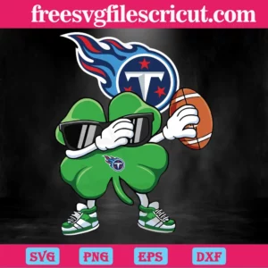 Dabbing Shamrock Football St Patricks Day Tennessee Titans, Downloadable Files Invert