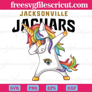 Dabbing Unicorn Jacksonville Jaguars, Svg Clipart