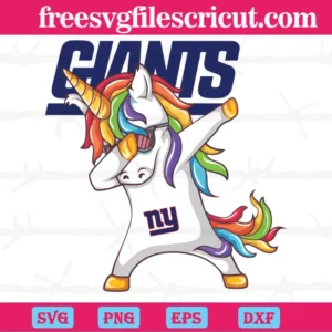 Dabbing Unicorn New York Giants, Vector Files
